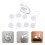 2Sets LED Schminklampen Weiß USB Klebeleuchte Wohnzimmer 8