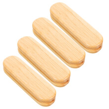 12Pcs Khaki Wood Non-Slip Pan Handle Sleeves Universal Heat Protection