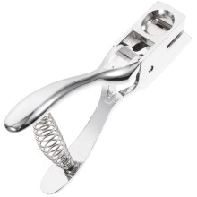 3Stk Ovaler Metall Lochstanzer Silber, Stark Und Vielseitig, Manuell