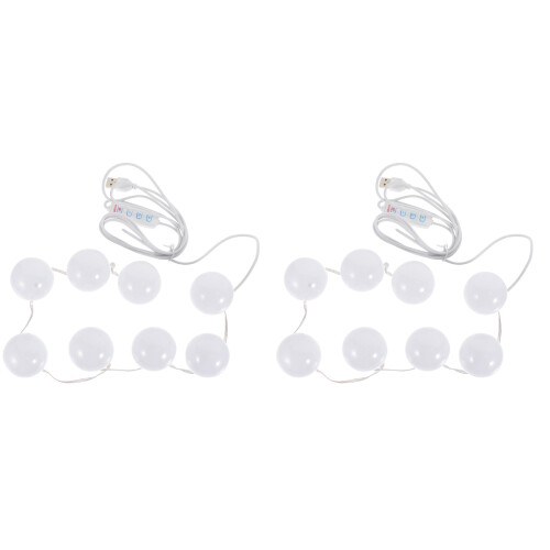 2Sets LED Schminklampen Weiß USB Klebeleuchte Wohnzimmer 1