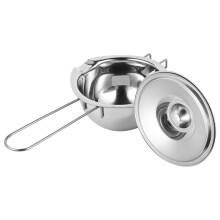 3Stk Metall Schmelzschalen Mit Deckel Für Butter Und Silber