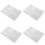 4Stk Transparente PVC-Dokumententaschen & 7