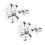 3Stk Ohr Schmuck Silber Ohrstecker 1