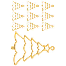 40Stk Goldene Weihnachtsbaum Charms, Legierungsanhänger Zum Basteln