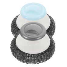 6Stk Spülbürsten Set Mit Griff, Stahl & PP, Ergonomisch, Bunt