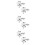 3Stk Ohr Schmuck Silber Ohrstecker 8