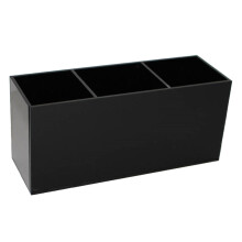4Stk Stiftehalter Schwarz Acryl Multi- Schminkpinselbox