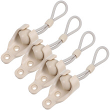 16Sets Rolladen Bungee Kit Beige PP Für Fensterrollos Und Sonnenschutz