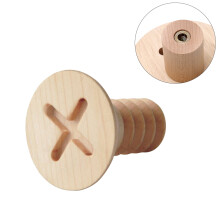 3Stk Wandhaken Aus Holz Beige Für Mantel Und Kreative Aufbewahrung