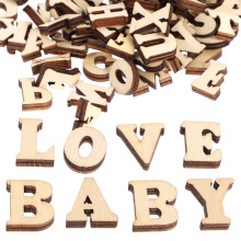 600Stk Holzbuchstaben Beige Zum Basteln Und Wanddekorieren