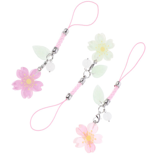 9Stk Resin Telefonanhänger Kirschblüte 2