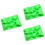 3Stk Nonstick Silikon Candy Moulds Für Grün 5