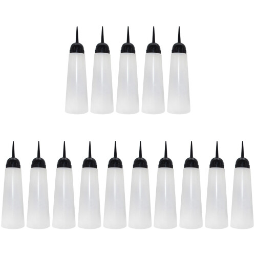 15Stk Refillable Haarfarbe Flasche Mit Schrägkopf Für Shampoo 1