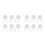 12Sets Kids Mini House Tableware ABS White Miniature Fork Spoon Set 5