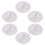 12Sets Kids Mini House Tableware ABS White Miniature Fork Spoon Set 3