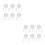 12Sets Kids Mini House Tableware ABS White Miniature Fork Spoon Set 8