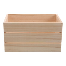 2Stk Natürliche Holzbox Beige Aufbewahrung Und