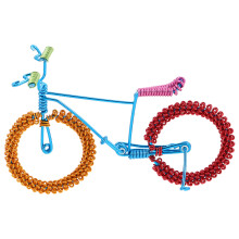 3Stk Kreatives Aluminium Draht Fahrrad Ornament Für Wohn- Und Bürodeko