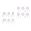 12Sets Kids Mini House Tableware ABS White Miniature Fork Spoon Set 7