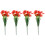 8Sets Kunstblumen Rot Kunststoff Party- Und Wohn- 1