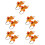 10Stk Herbst Maple Leaf Orange Aus Und Papier 7