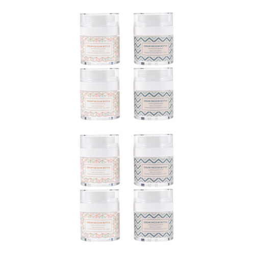 8Stk Multifunktionale Kosmetik Press Creme Container Aus Robustem ABS 2
