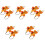 10Stk Herbst Maple Leaf Orange Aus Und Papier 4