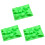 3Stk Nonstick Silikon Candy Moulds Für Grün 2