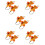 10Stk Herbst Maple Leaf Orange Aus Und Papier 8