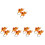 10Stk Herbst Maple Leaf Orange Aus Und Papier 6