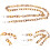 12Stk Gesichtsmaske Halter Leopard Muster Kette 7