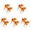 10Stk Herbst Maple Leaf Orange Aus Und Papier 3