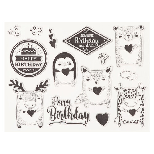 Διαφανείς σφραγίδες για κατασκευή καρτών, Scrapbooking DIY, θεματικά μοτίβα φυτών,