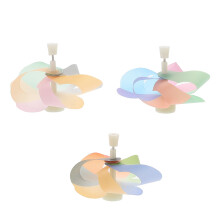 15Ud Molinillos Pinwheel De Plástico Multicolor Para Niño En