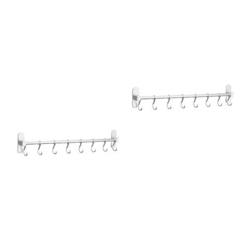 2Ud Soporte Sin Taladro Gancho Móvil Pared 2