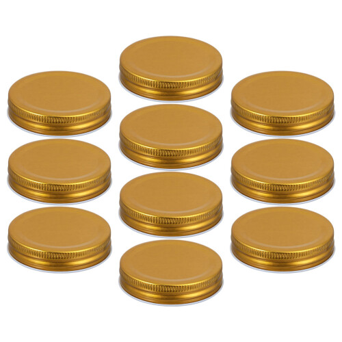 30Ud Tapas Reutilizables Doradas De Hierro Para Conservas En Casa 2