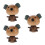 3Ud Ornamentación Madera Multicolor Bobblehead Animal 8