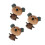 3Ud Ornamentación Madera Multicolor Bobblehead Animal 5