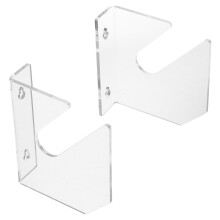 10Ud Gancho De Pared Acrílico Para Skateboard Y Snowboard Transparente