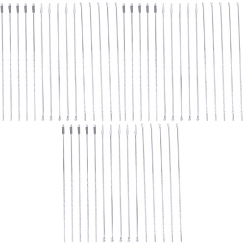 45Ud Herramientas Caseras Plata Cucharas Para Limpieza De Oreja 1
