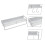 3Jgo Repisas De Pared Blancas De Aluminio Para Organizar 10
