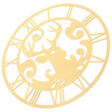 2Ud Decoración Pared Acrílico Dorado Ciervo Números