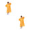 2Ud Chubasquero Reusable Amarillo Con Cordón Y Capucha 3