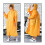 2Ud Chubasquero Reusable Amarillo Con Cordón Y Capucha 9