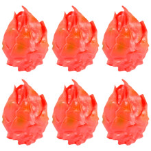 18Ud Mini Pitaya Artificial En PVC Para Decoración