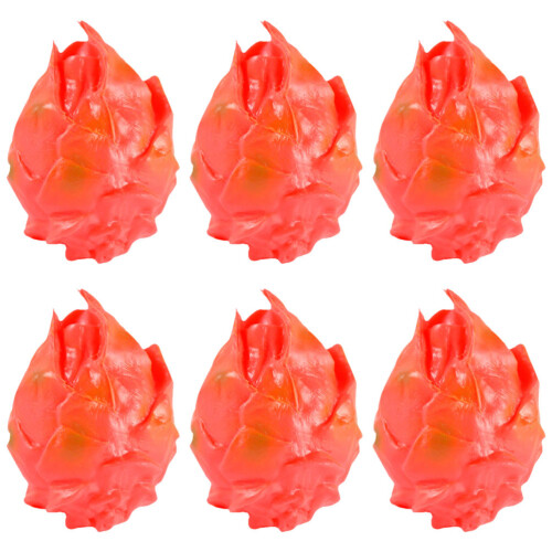 18Ud Mini Pitaya Artificial En PVC Para Decoración