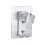 3Ud Base Soporte Plata Para Cabezal Ducha Aluminio Espacial Multiuso 1