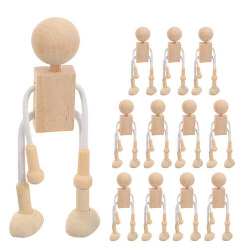 24Ud Muñecos De Madera Para Pintar Y Decorar Espacios Versátiles