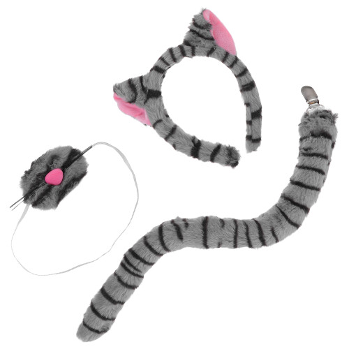 4Jgo Conjunto Disfraz Niña Orejas Y Tabby 1