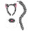 4Jgo Conjunto Disfraz Niña Orejas Y Tabby 3